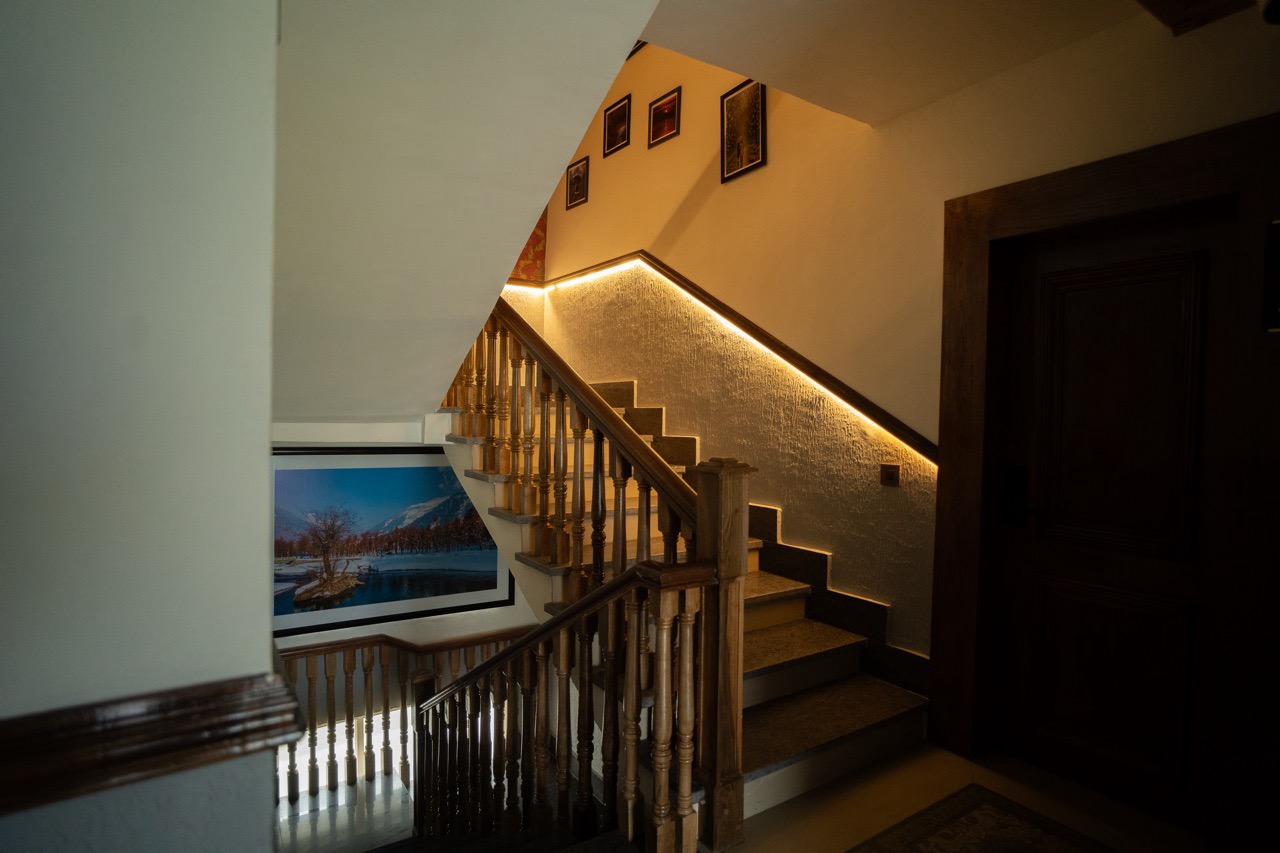 Exterior architecture of Walnut Village Resort luxury hotel in Movera, Pahalgam
